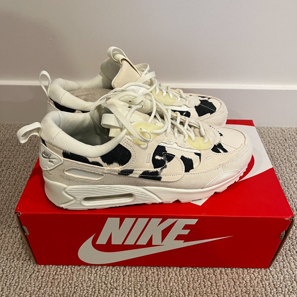 Nike Air Max 90 Futura Cow Print Women's Sz 8.5 BNIB Deadstock - Picture 6 of 13